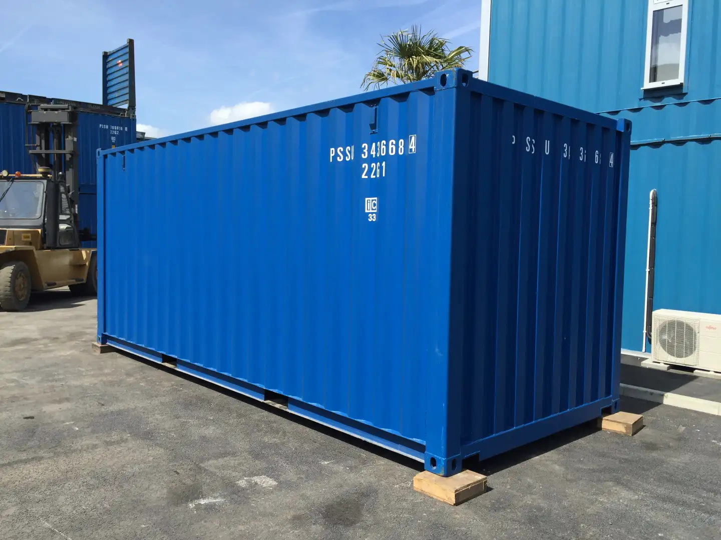 Steel store on site